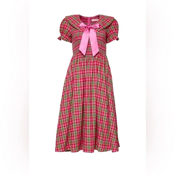 Ivy City Co Rosewood Tartan Alice Holiday Dress - Picture 4 of 5